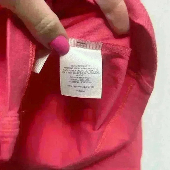 Land’s End Pink Lightweight Cardigan Item#BI - Picture 4 of 6